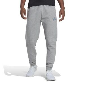 Adidas Stadium Fleece Joggers Badge of Sport Logo Gray Size M